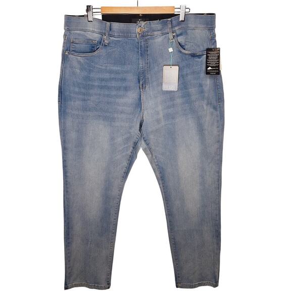 Lularoe High Rise Slim Straight Jean 40 (20-21W) Magic Waist Light Wash Stretch - Picture 1 of 8